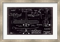 Framed Aeronautic Blueprint VII