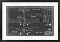 Framed Aeronautic Blueprint VIII