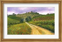 Framed Tuscan Road