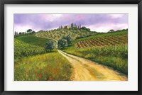 Tuscan Road Framed Print