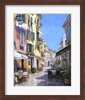 Framed Sunny Street in Portofino
