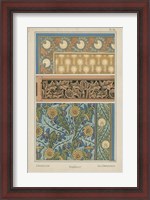 Framed Nouveau Floral Design II