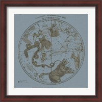Framed Northern Circumpolar Map