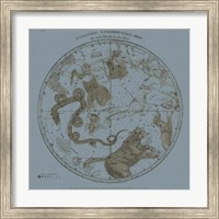 Framed Northern Circumpolar Map