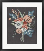 Coral Bouquet I Framed Print