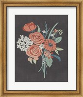 Framed Coral Bouquet II