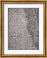 Framed City Map of Chicago