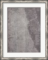 Framed City Map of Chicago