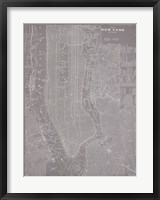 Framed City Map of New York