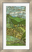Framed Green Landscape I