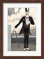 Framed Art Deco Gentleman