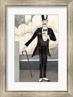 Framed Art Deco Gentleman