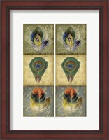 Framed 2-Up Feather Triptych II
