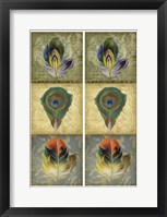 2-Up Feather Triptych II Framed Print