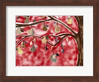 Framed Red Pear Tree