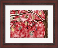 Framed Red Pear Tree