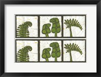 Framed 2-Up Verde Botanical I