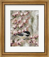 Framed Cherry Blossom Bird I