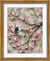 Framed Cherry Blossom Bird II