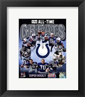 Framed Indianapolis Colts All Time Greats Composite