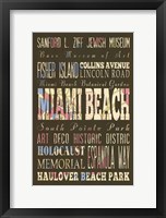 Framed Miami Beach Florida II