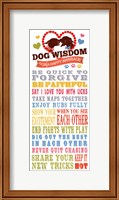 Framed Dog Wisdom-Happy Marriage