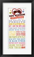 Framed Dog Wisdom-Happy Marriage
