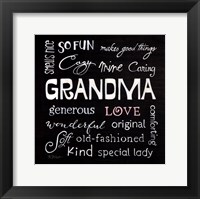 Framed Grandma Love
