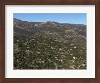 Framed Aerial view of Santa Barbara, California