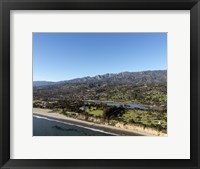 Framed Aerial view Santa Barbara, California
