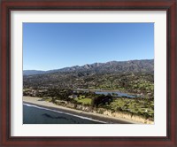 Framed Aerial view Santa Barbara, California