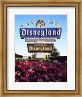 Framed Disneyland in Orange County, California, 1955