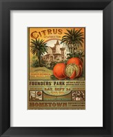 Framed 2011 Anaheim Citrus Celebration