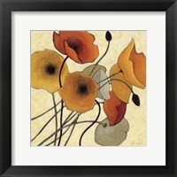 Framed Pumpkin Poppies II