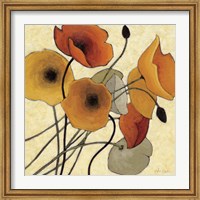 Framed Pumpkin Poppies II