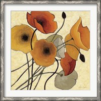 Framed Pumpkin Poppies II