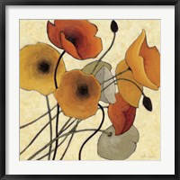 Framed Pumpkin Poppies II