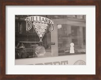 Framed Billiards Hall, Greensboro, North Carolina