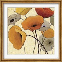 Framed Pumpkin Poppies III