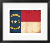 Framed North Carolina Flag