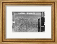 Framed Lincoln Market Winston Salem, North Carolina