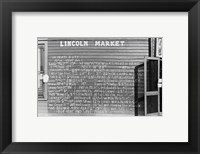 Framed Lincoln Market Winston Salem, North Carolina