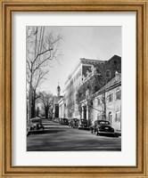 Framed Salem College, General View, Salem Square, Winston-Salem, Forsyth County, NC
