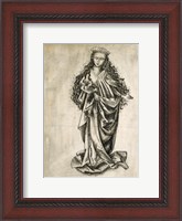 Framed Standing Female Saint