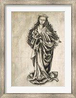 Framed Standing Female Saint