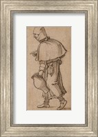 Framed Peasant Woman Carrying a Jug