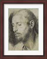 Framed Study of the Head of a Bearded Man