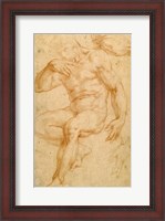 Framed Studies of a Male Nude, a Drapery, and a Hand