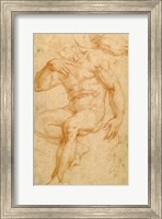 Framed Studies of a Male Nude, a Drapery, and a Hand