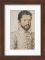 Framed Portrait of a Bearded Man Wearing a Slashed Doublet